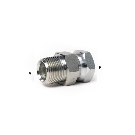 Bailey Male Pipe to F Pipe Swivel Straight - 3/8-18 A, 1/4-18 B FG1404-06-04