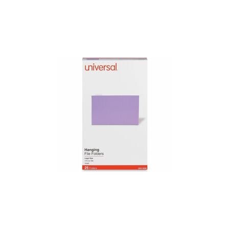 Universal Hanging File Folders, Violet, 8.5in H, 25PK UNV14220