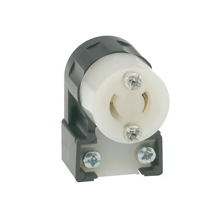 Leviton Industrial Grade MiniLock Angle Connector 15 Amp, 125 Volt ML1-AC