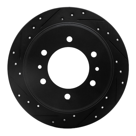 Dynamic Friction Co DFC Brake Rotor - Drilled and Slotted - Black 633-93001L