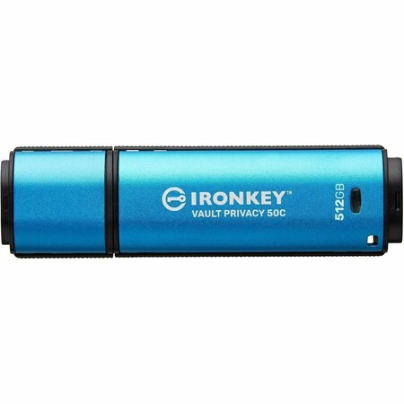Kingston 512GB USB-C IRONKEY VAULT PRIVACY 50C AES-256 ENCRYPTED, FIPS 197 IKVP50C/512GB