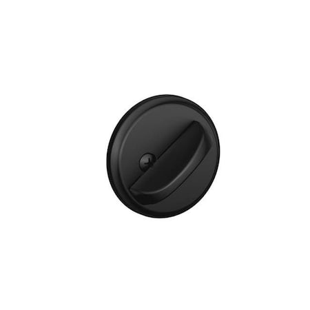 Schlage Residential One Sided Deadbolt with 12287 Latch and 10116 Strike Matte Black Finish B80622