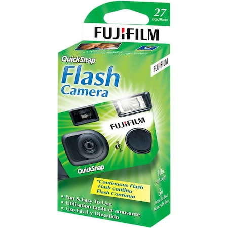 Fujifilm QuickSnap Flash 400 Single-Use Disposable Camera with Flash Single Camera 7033661