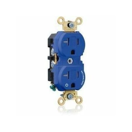 Leviton Extra Heavy Duty Controlled Duplex Receptacle 20 Amp, 125 Volt 5362-1PB