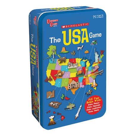 University Games The Scholastic USA Game Tin 704