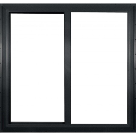 Factory 2U Windows Horizontal Sliding Impact Window 36in x 36in, Black Laminate Vinyl, LowE Laminated Glass Argon Fill 804009