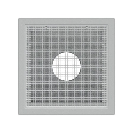 American Louver Eggcrate Grille, White, Plastic STR-ERFG-6W-FR