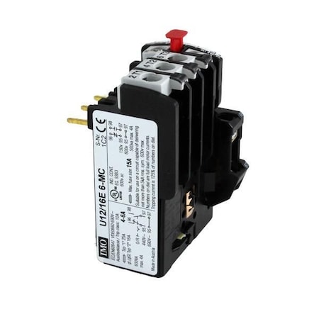 Imo Automation Thermal Overload Relay 4-6A/YD 7-10.5A, Manual Reset U12/16E6-MC