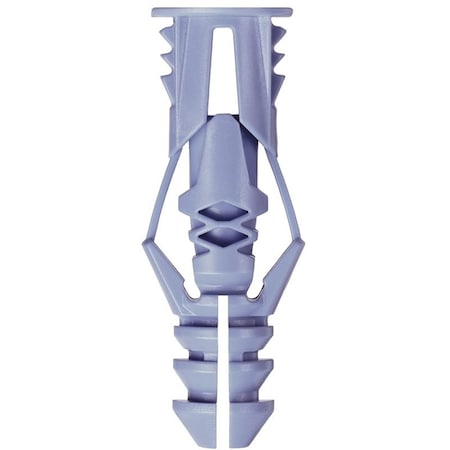 Cobra Anchors Wall Anchor, Polyethylene, Chrome, 46 lb 172S