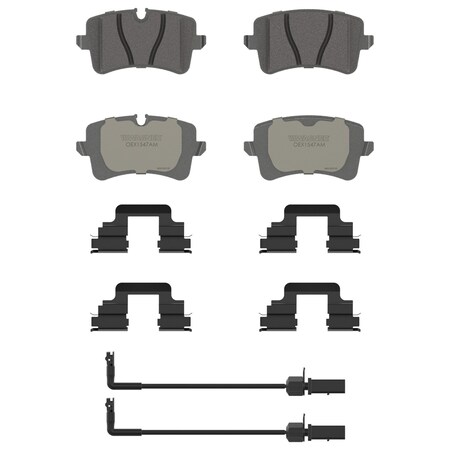 Wagner Brake OEX Rear Disc Brake Pad Set Premium Semi - Met,  OEX1547AM