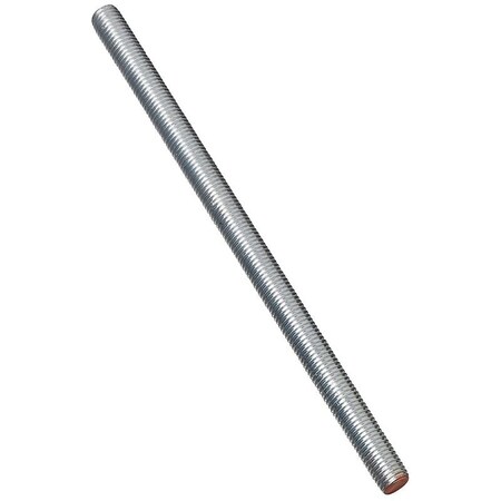 Stanley Threaded Rod, 5811 Thread, 72 in L, A Grade, Steel, Zinc, UNC Thread N179-630