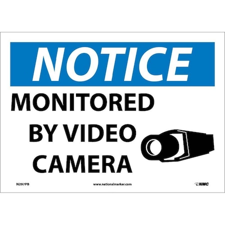 Nmc Notice Monitored By Video Camera Sign, N297PB N297PB