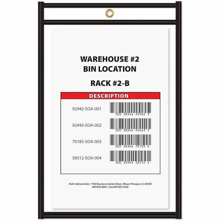 C-Line Products Shop Ticket Holders, 2 Side, 6 x 9", PK25 46069