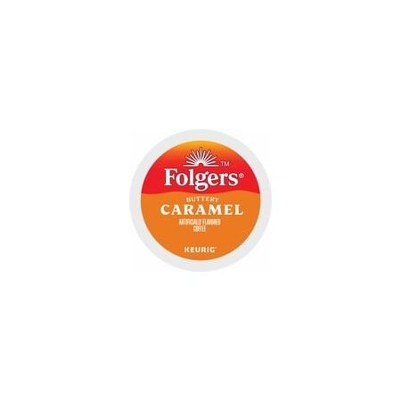 Folgers K-Cup Buttery Caramel Coffee, Compatible with Keurig K-Cup Brewer, Medium, 24 K-Cup, K-Cup, 4PK 5000363977
