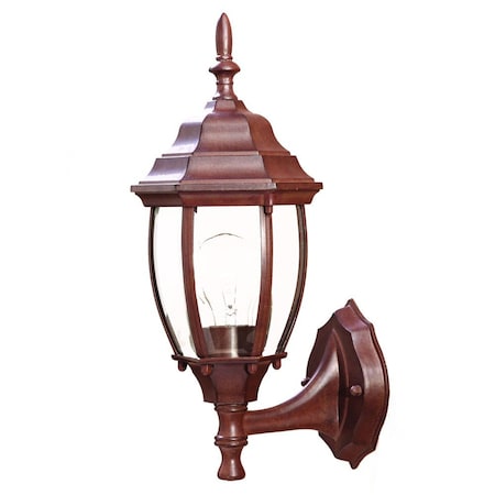 Homeroots Dark Brown Globe Lantern Wall Light 398565