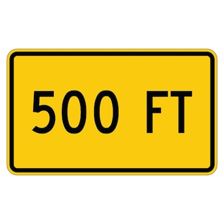 Sign Solutions Usa Traffic Sign, 12 in Width, Aluminum Sign, Horizontal Rectangle DUS10HYE1209W16-2aP
