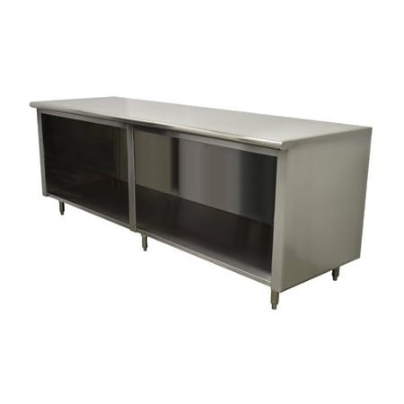 Advance Tabco Flat Top Enclosed Base Table EEB-SS-309