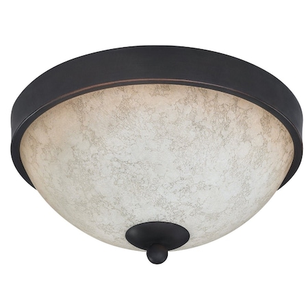 Home Impressions Warren 11'' Rubbed Antique Bronze Incandescent Flush Mount Ceiling Light Fixture IFM375A11RA