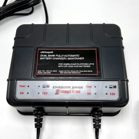 Liftcharger BCR-24020 Replacement Charger for Bruno Wheelchair Lift, Vertical Platform Lifts LVC-24020