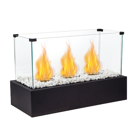 Edendirect Tabletop Ethanol Fire Pit with Tempered Glass ZR-5066