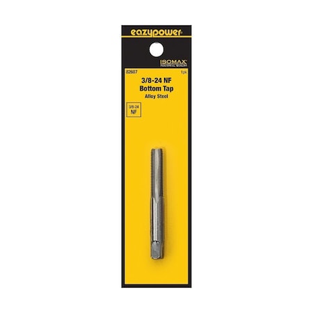 Isomax Straight Flute Tap, 3/8-24 Thread, UNF Thread, Bottom Chamfer 82607