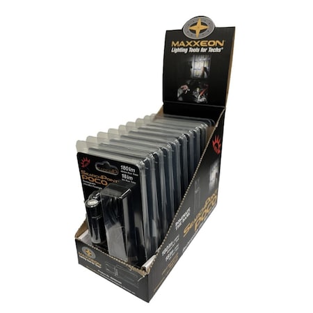 Maxxeon Searchpoint Poco Rechargeable Mini Flashlight Display Kit - 10 Count, 1EA 00390DP