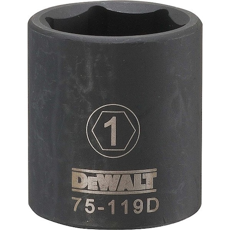 Dewalt Drive Impact Socket, 6PT 1/2in, 1in SAE DWMT75119OSP