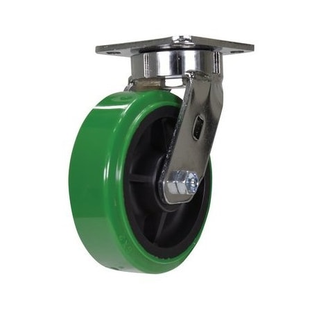 Vestil Green Swivel Polyurethane 6 x 2 Caster CST-FC47-6X2DT-S