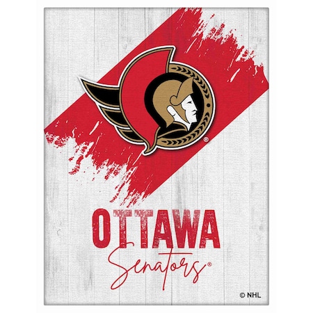 Holland Bar Stool Co Ottawa Senators 24 in. x 32 in. Canvas Wall Art LCnvs