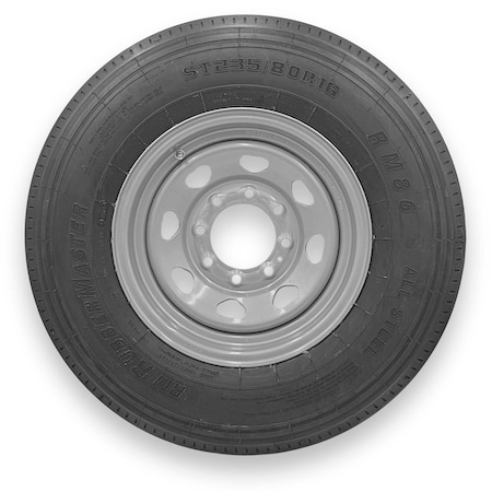 Rubbermaster - Steel Master ST235/80R16 14 Ply 8 On 6.5 Bolt, Silver Wheel Assemblies 599369SIL