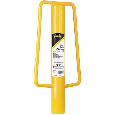 Speeco SpeeCo S16110510 T-Post Pounder, 18.5 lb Weight Capacity, 24 in L, Metal S16110510