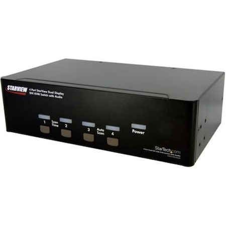 Startech.Com 4 PORT DUAL DVI USB KVM SWITCH SV431DD2DUA