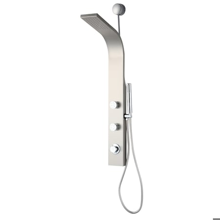 Anzzi Cici Series 39 in, 2-Jetted Shower Tower with Heavy Rain Shower and Body Jets SP-AZ081BN