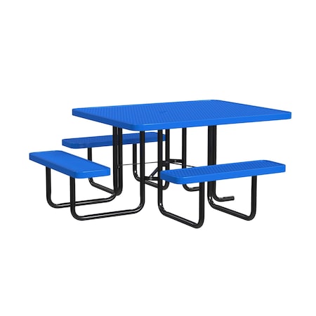 Leisure Craft Square Expanded Table, 46 in, Blue T46SQP-ADA-BLUE