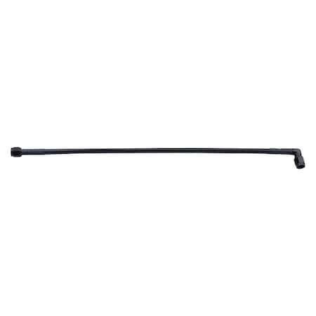Powerhouse 15 in. 90 deg -4 AN No. 4 Black Coated Braided Line PO3630012