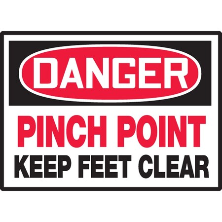 Accuform OSHA DANGER SAFETY LABEL PINCH LEQM121VSP