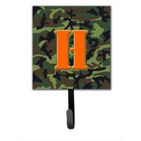 Carolines Treasures Letter H Initial Monogram - Camo Green Leash Holder Or Key Hook CJ1030-HSH4