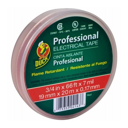 Duck Brand Eletrcl Tpe 3/4"X66' Red 300878