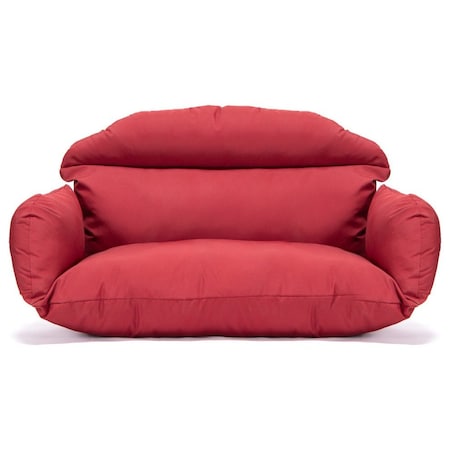 Leisuremod Hanging 2 Person Egg Swing Cushion, Red ES57C-R