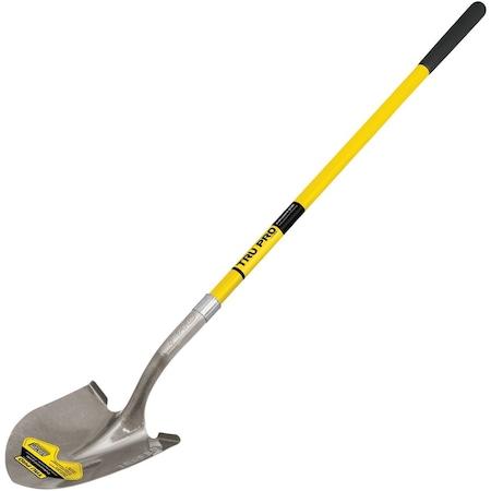 Truper Tru Pro 48'' Fiberglass Handle Round Point Shovel PRL-F