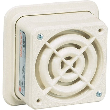 Federal Signal Signaling Device, Horn, Continuous, 120V AC, 64 to 88dB, ABS Plastic, White, Surface Mount 50GC-120BG