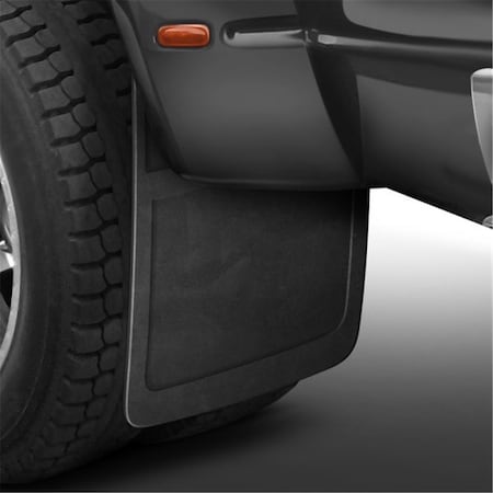 Powerplay Super Duty Dually Black Mud Flaps & Brackets for 1999-2010 Ford F-250 PO3684616