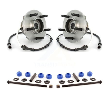 Transit Auto Front Hub Bearing Assembly Link Kit For Ford F-150 4WD W/ 4-Wheel ABS W/ 5 Lug Wheels K7T-101090