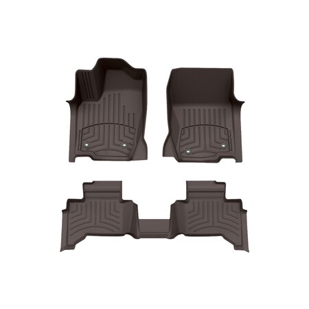 Weathertech Cocoa, Front and Rear FloorLiner HP 471874-1-2IM
