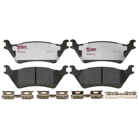 Rm Brakes EHT1602H Ceramic Brake Pad Set With Hardware - 2012-2013 Ford F-150 R53-EHT1602H