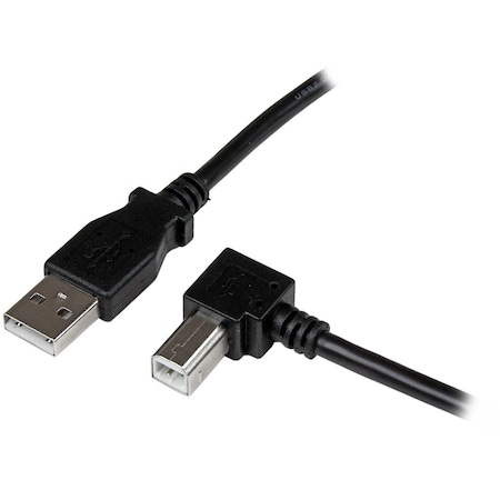 Startech.Com 2M USB 2.0 A TO RIGHT ANGLE B CABLE CORD - 2 M USB PRINTER CABLE - RIGHT ANGLE USB B CABLE - 1X USBAB2MR