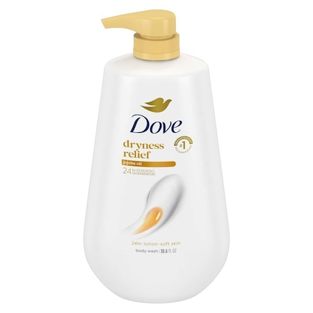 Dove Dryness Relief with Jojoba Oil Body Wash with Pump, 30.6 Ounce, 3PK 62674056
