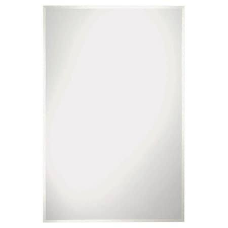 Renin Somerset Frameless Mirror, 36 in L, 24 in W, Rectangular, Clear Frame 201200