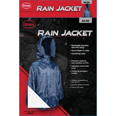 Boss Medium Polyester Rain Jacket B44523/M