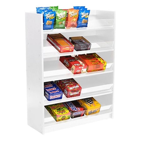 Specialty Store Services Floor Display, Wht, 48" H, 14" L 7777W